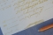 Papier d&eacute;coratif Rossi1931&copy; - Ecriture manuscrite or