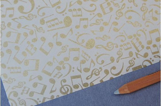 Papier d&eacute;coratif Rossi1931&copy; - Notes de musique