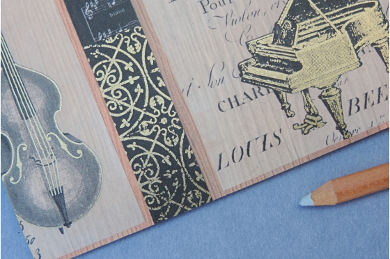 Papier d&eacute;coratif Rossi1931&copy; - Instruments de musique