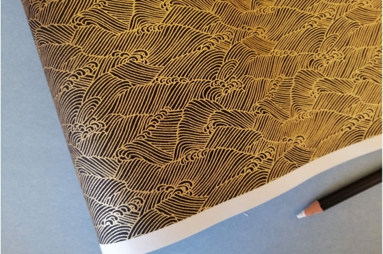 CHIYOGAMI 70g/m2 Gold waves