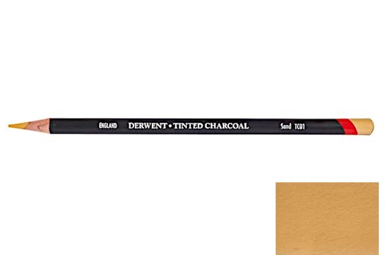 Crayon fusain Derwent&reg; teint&eacute; SABLE