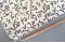 A4 Papier florentin - Feuilles et fleurs bleues grimpantes