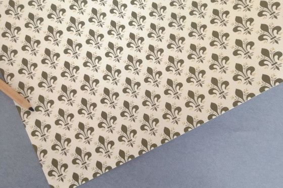 A4 Papier florentin - Fleurs de Lys