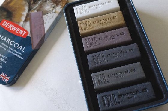 BOITE 6 Blocs FUSAIN XL Derwent&reg; 