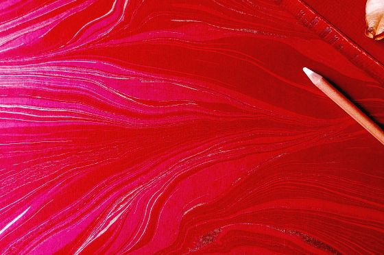 Papier marbr&eacute; Bordeaux
