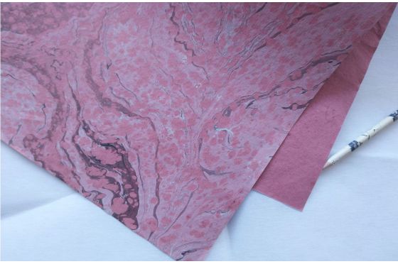 Papier marbr&eacute; Oxyg&egrave;ne Dahlia