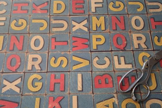 Decorative italian paper Rossi1931© - Cubes vintage