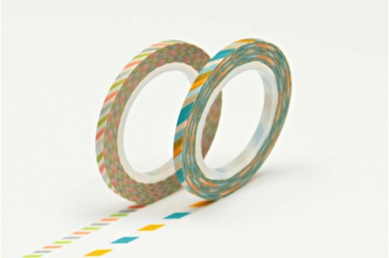 2 Masking Tape MT  fins hachur&eacute;s 3mm