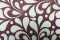 Floral fond marron
