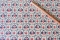 Papier florentin - fleurs bleues grimpantes