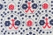 Papier florentin - fleurs bleues grimpantes