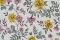 Papier florentin - petites fleurs jaunes et roses