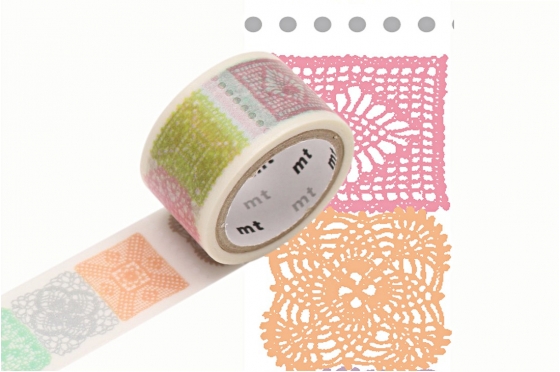 masking tape Pr&eacute;d&eacute;coup&eacute; motif crochet