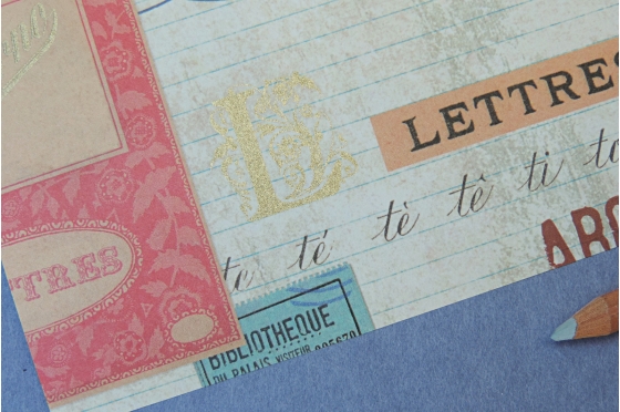 Papier florentin Rossi1931&copy; - Lettres