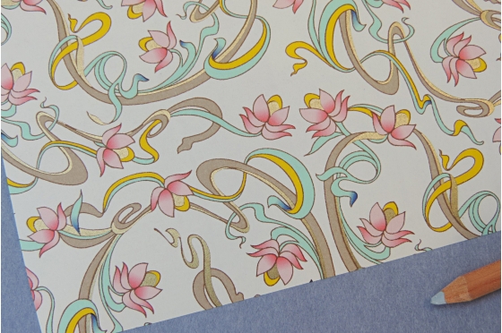 Papier d&eacute;coratif Rossi1931&copy; - Art Nouveau
