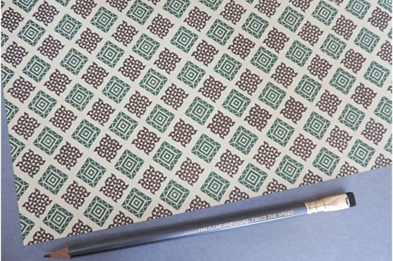 Papier florentin -Tangram vert brun