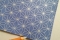 Papier motif Asanoha Azur Argent