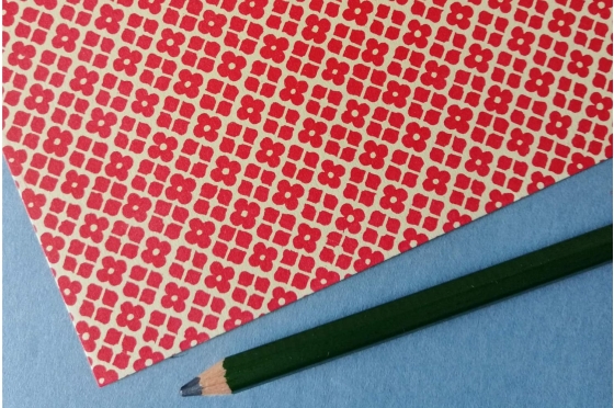 Papier florentin - Jardin Versailles rouge